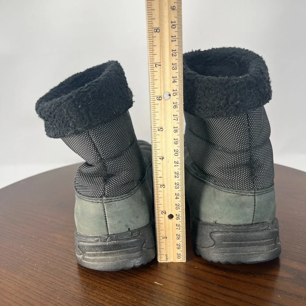 Keen Dry Hofn Boots Womens 9.5 Gray Black Leather Insulated Waterproof 5245-BKDS
